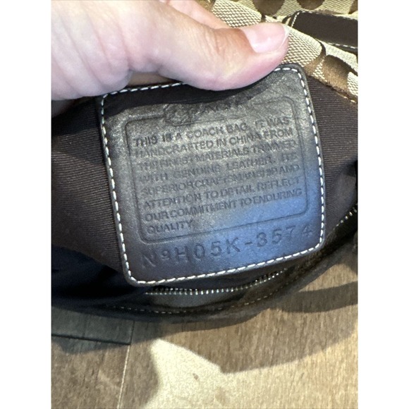 Coach Signature Monogram Brown Cross Body, Shoulder Handbag H05K-3574 - Picture 5 of 6